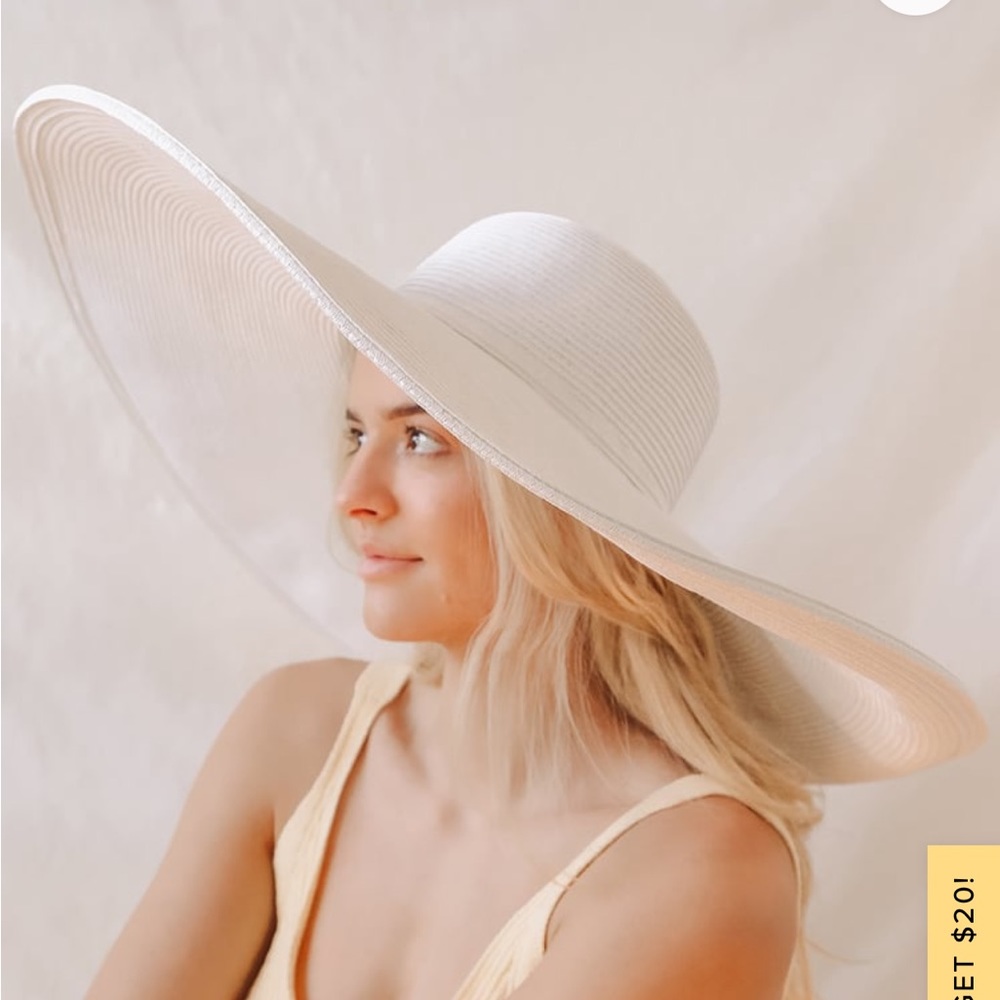 Vacay Away White Oversized Sun Hat